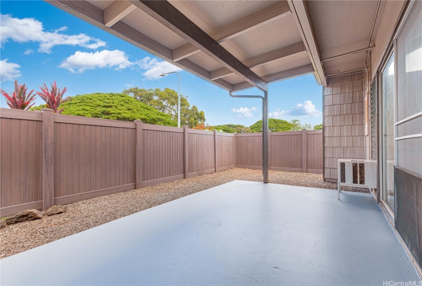 How will you use this large covered lanai?  Perfect for entertaining.