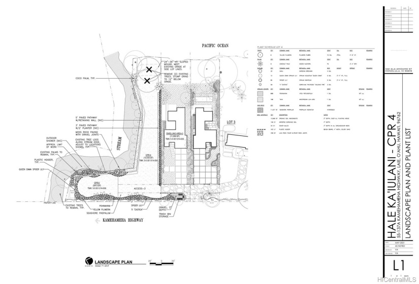 Landscape Plan for CPR #4 and included, adjacent CPR #6.