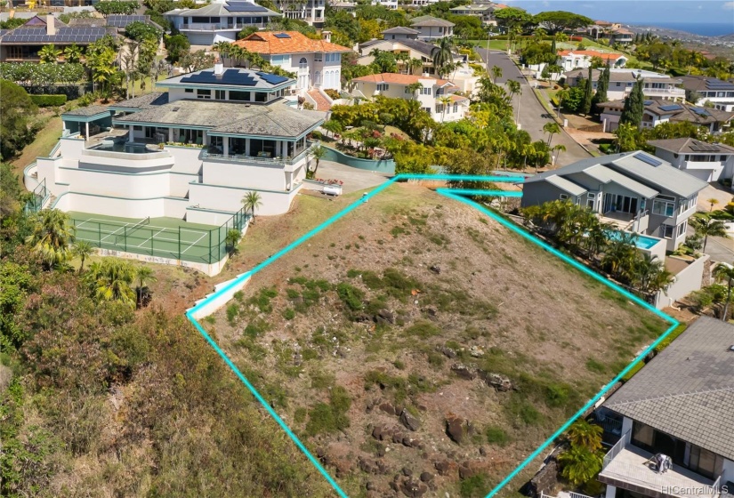 Build Your Dream! Rare residential development opportunity in convenient East Honolulu offers an array of possibilities. Create a one-of-a-kind private compound with wide open spaces between your main residence with adjacent home on left - also available for purchase.