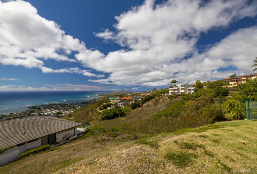 Another view of this 14,357 land parcel with preferred Diamond Head and ocean view.