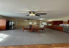 Spacious kitchen dining area