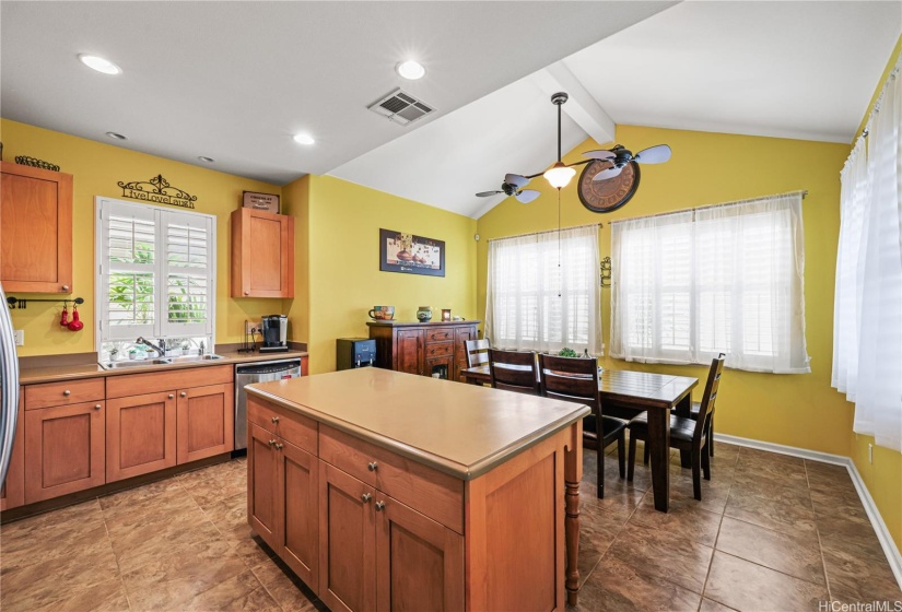 Enjoy meals in the dining area