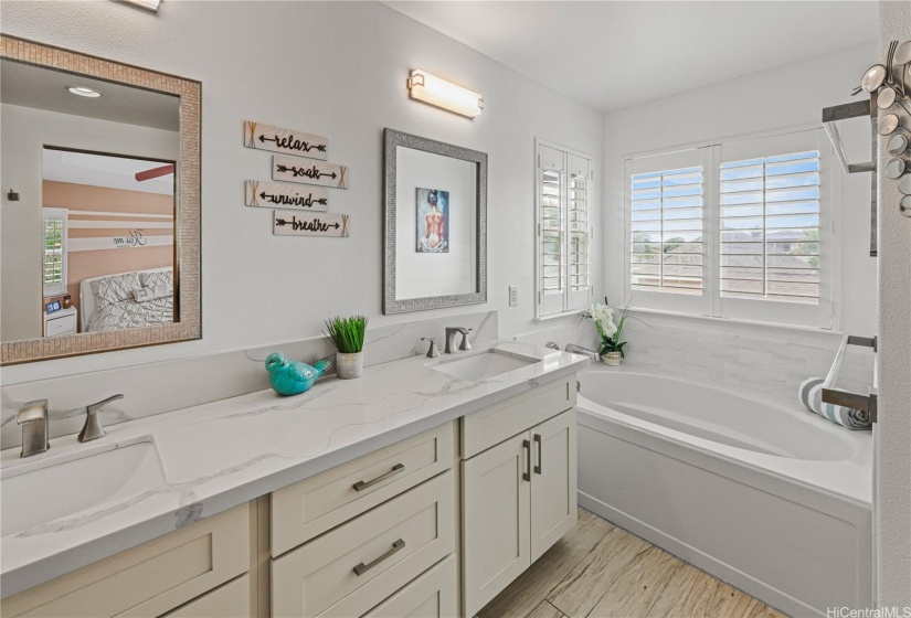 Enjoy soaking in the Primary Bathroom Tub