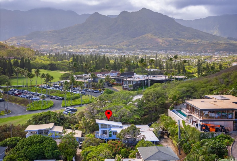 A mid century inspired home with Mid Pacific Country Club at your doorstep- whether you are a golfer or a social member this club has so much to offer.