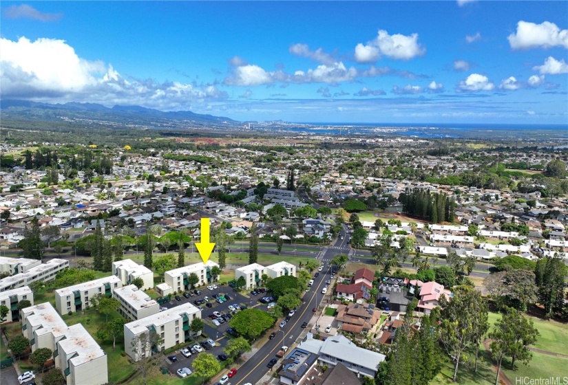 Aerial view of Nahoa Apts