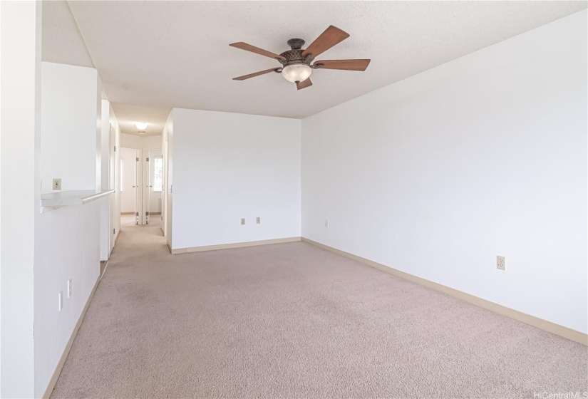 Living Room looking out to hallway.