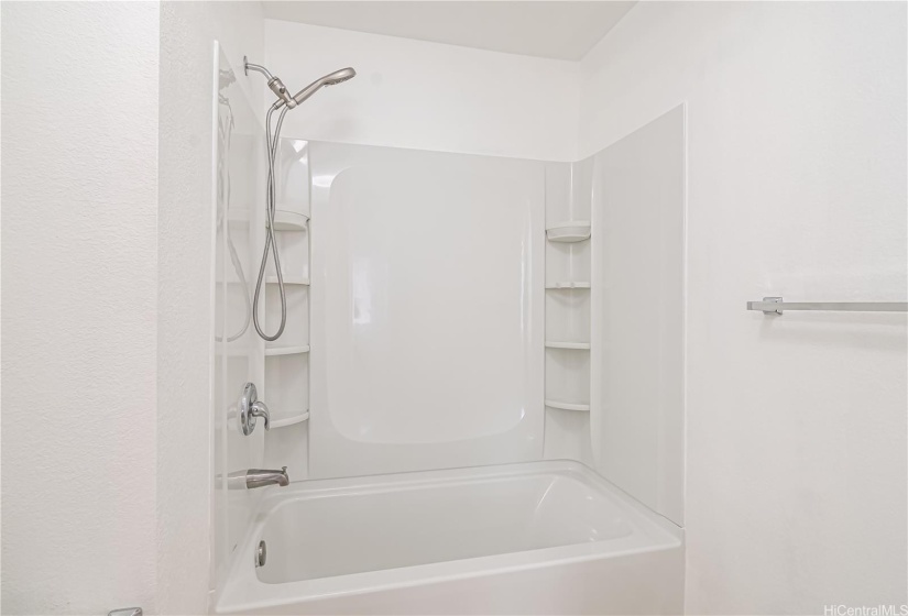 Master bathroom with brand new shower installed.