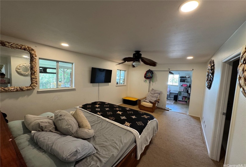 Upstairs: Master bedroom