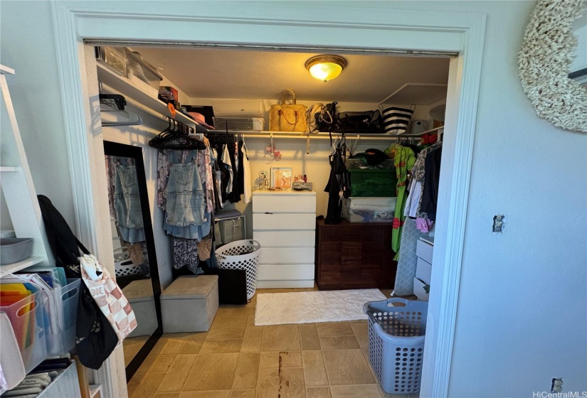 Upstairs: Master closet