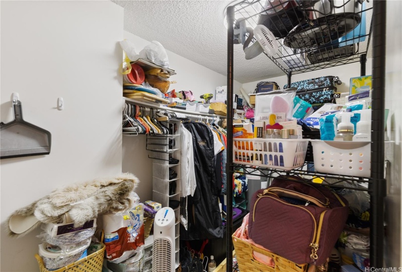 Spacious walk-in storage room