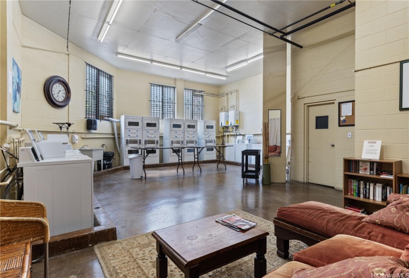 Large and unique laundry room