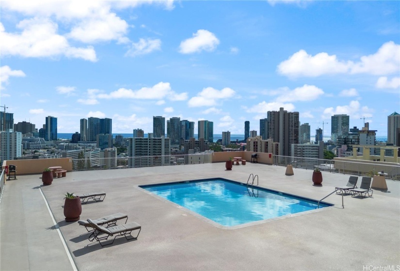 Amazing and expansive pool deck