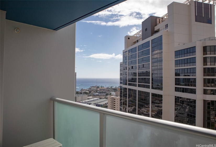 View to the left from Living room balcony