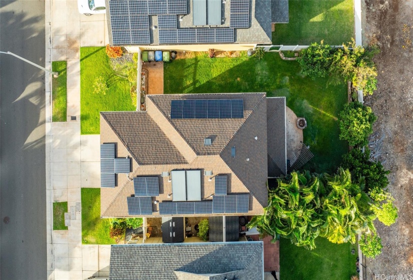 21 owned PV panels to help keep utility costs down.