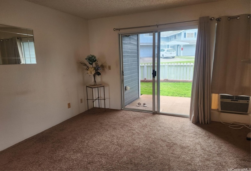 Lanai & courtyard off of living area.