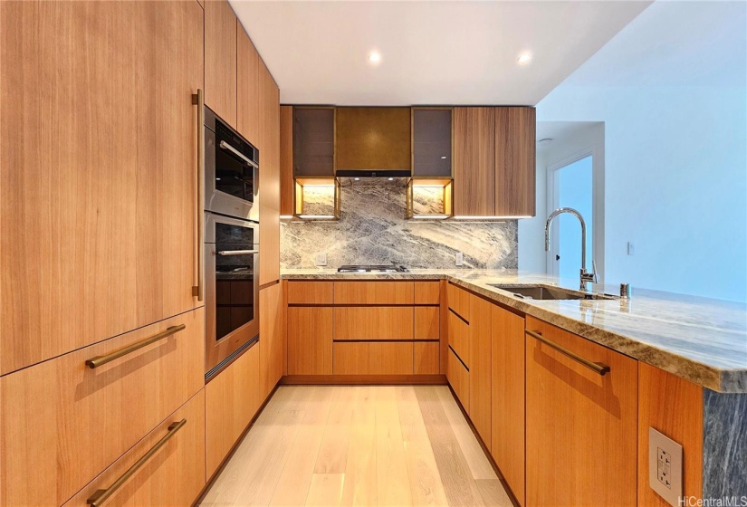 Open Kitchen with Sub Zero and Wolf Appliances