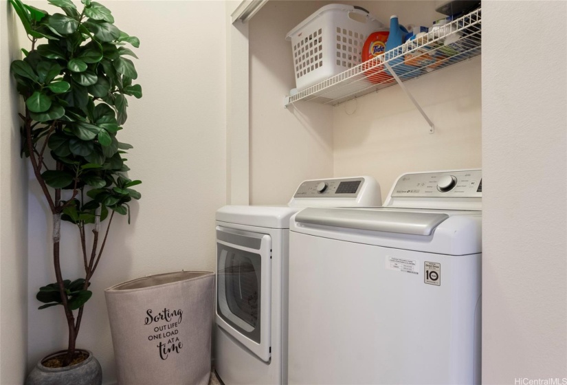 In-Unit Laundry.