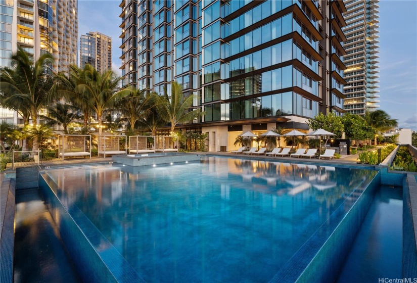 Infinity edge pool - 1 of 3 pools at Victoria Place,