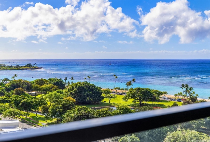 Ocean & marina views.