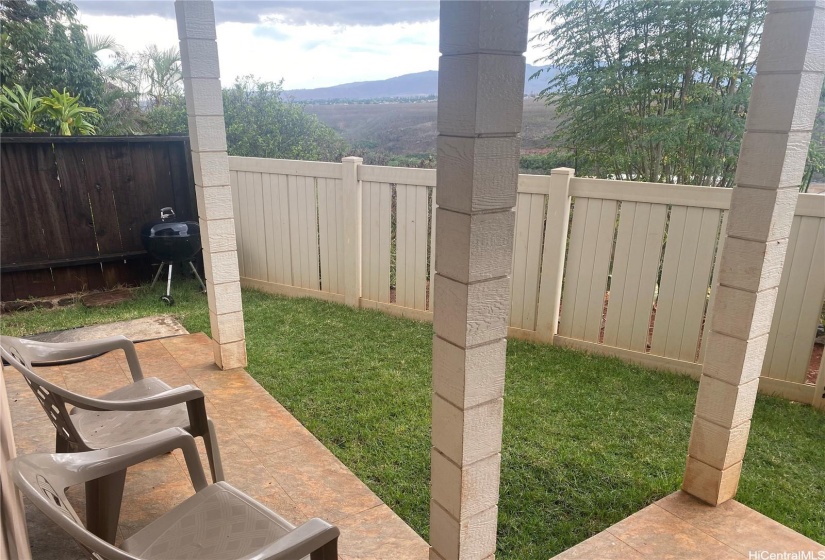 Downstairs private patio area!