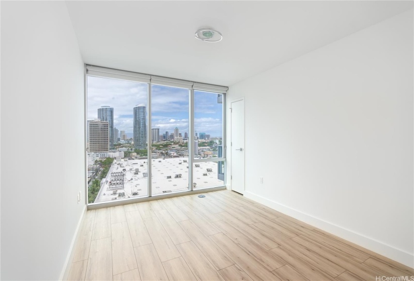 Guest Bedroom with luxury vinyl flooring