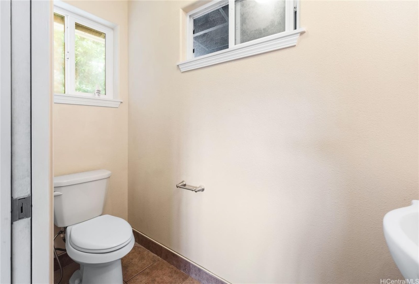 Left side downstairs half bath or powder room