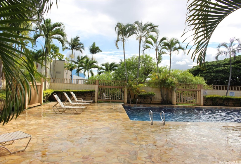 Beat the summer heat by going to the swimming pool.