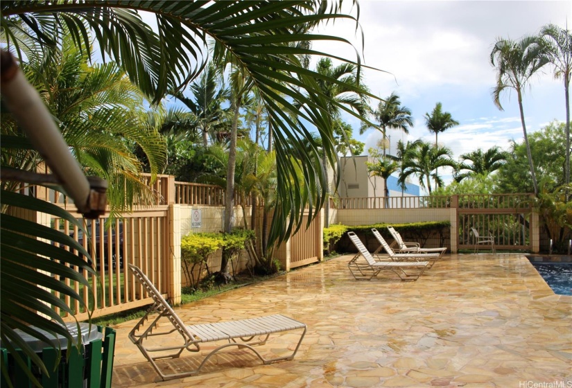 Enjoy reading at this recliner chairs while watching kids frolic at the pool.