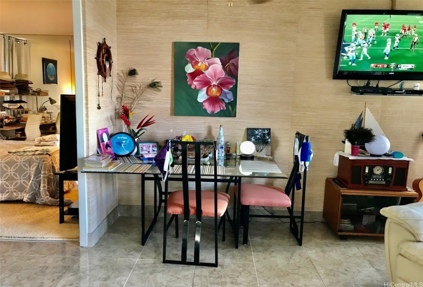 DINING OR DESK AREA AND PARTIAL SECOND BEDROOM SHOWING