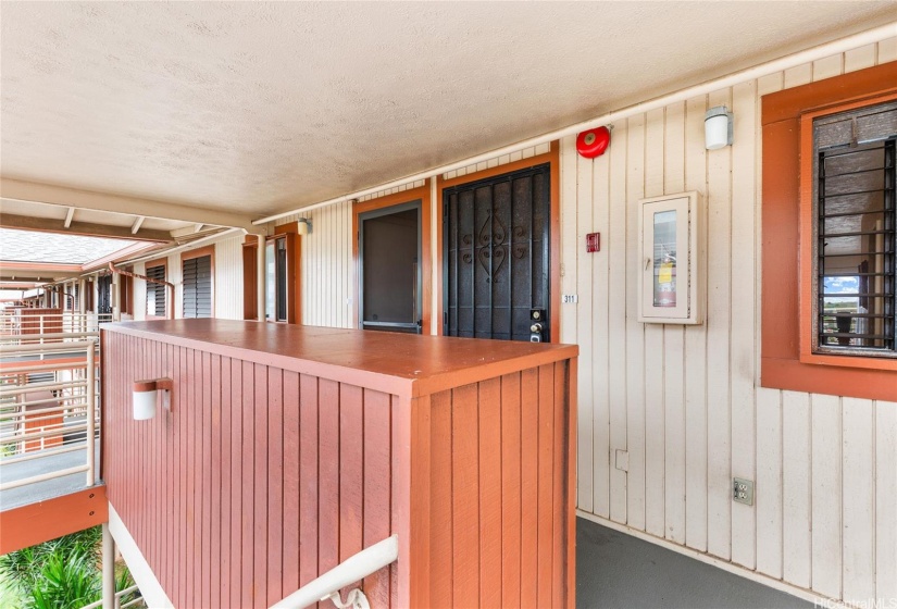 3rd Floor - Unit Entry with storage outside the unit