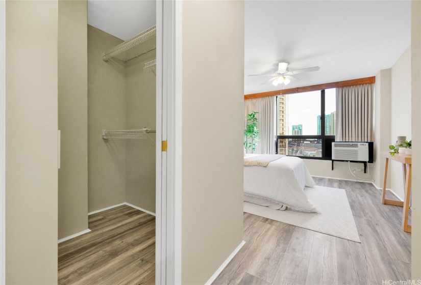 Primary Bedroom and Walk In Closet