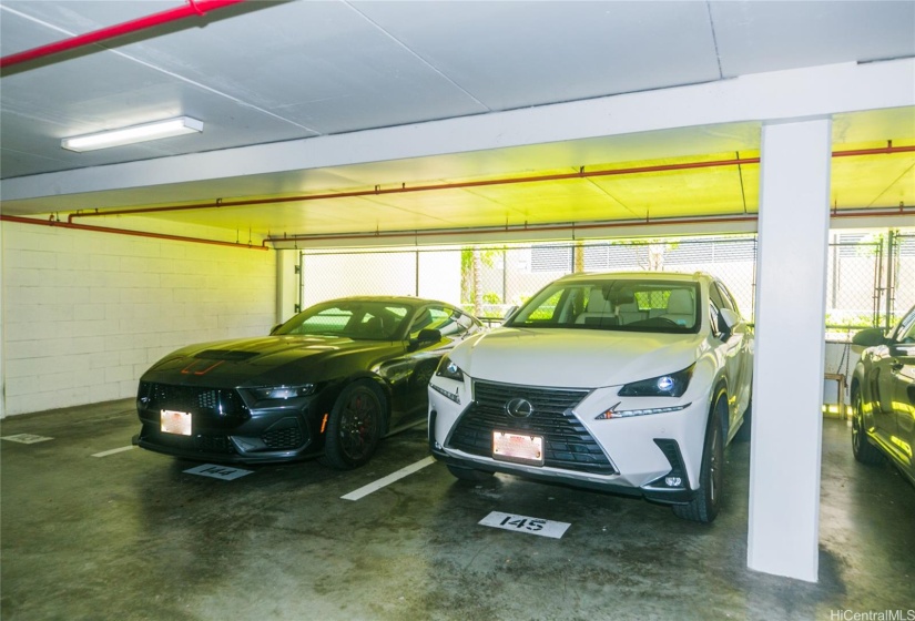 Covered Parking Space - one of the best in the building