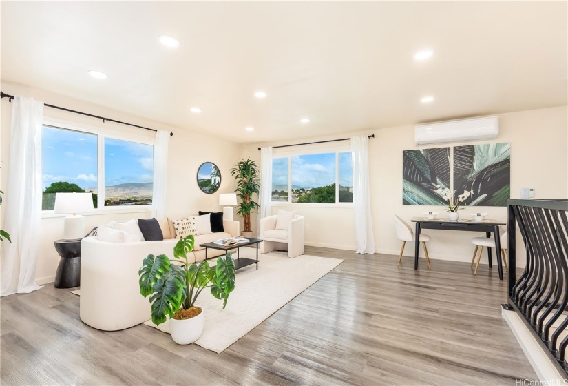 Second floor living/dining area