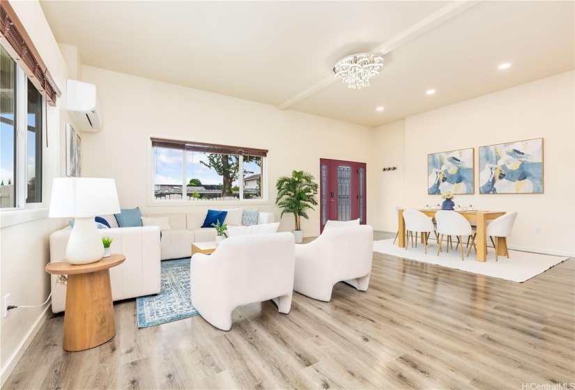 Main floor living/dining