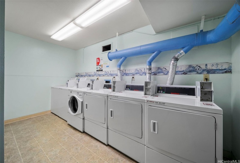 1 of 3 community laundry rooms for residents to use