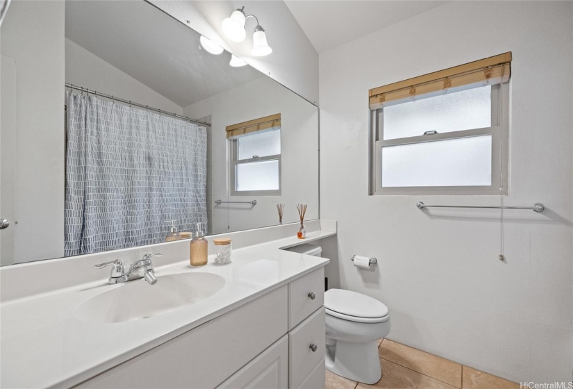 Upstairs hallway bathroom.