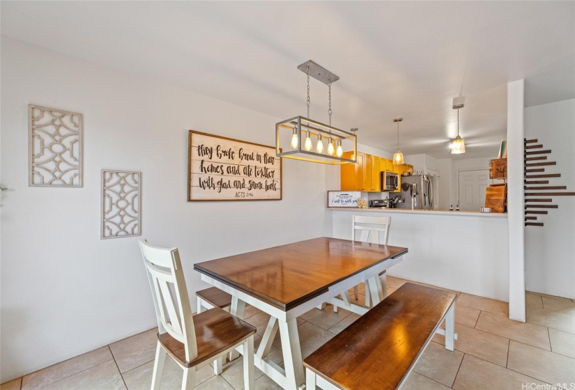 Dining Room into Kitchen.