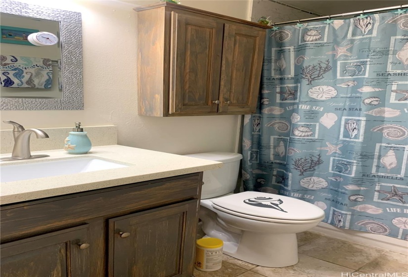 Bathroom looking into