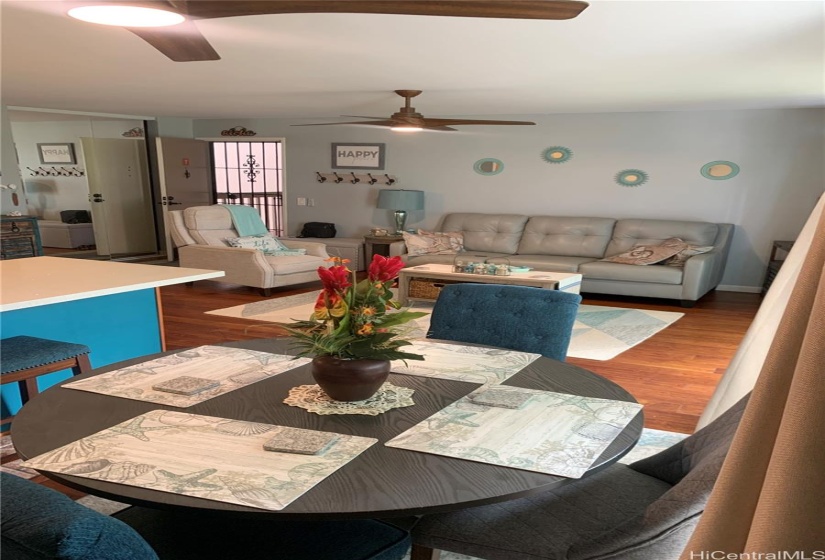 Dining to Living Room Area