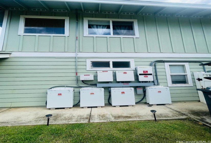 4 Solar energy battery back-up, 1 inverter , 1 monitoring equipment