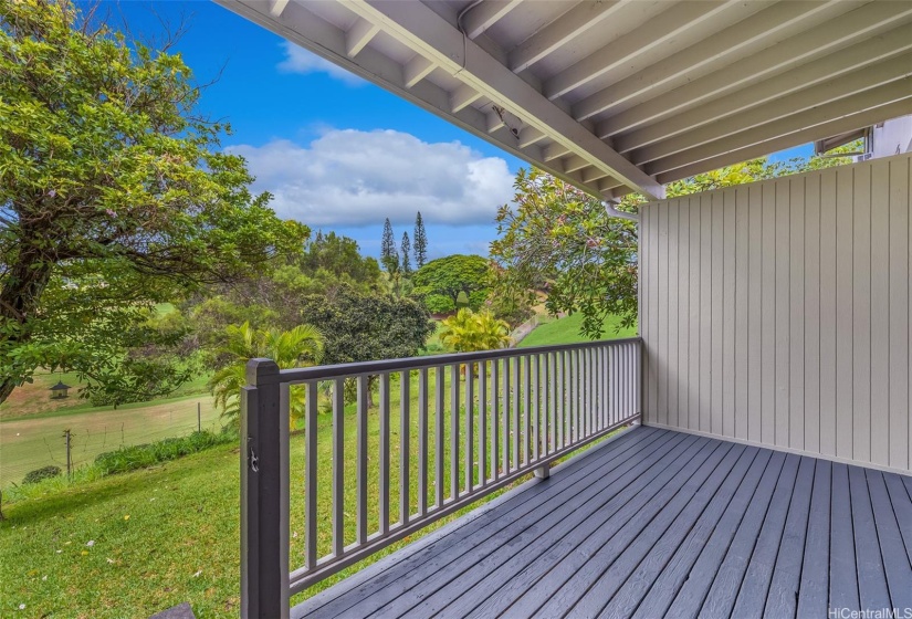 Indoor-outdoor living with tranquil views of the golf course