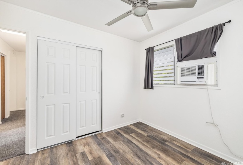 2nd bedroom also upgraded with LVT flooring and AC