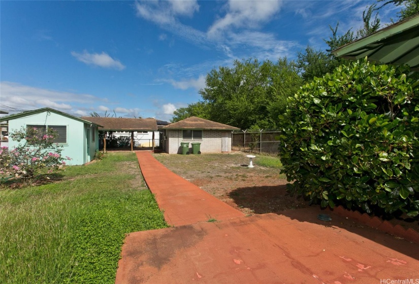 From carport to main house