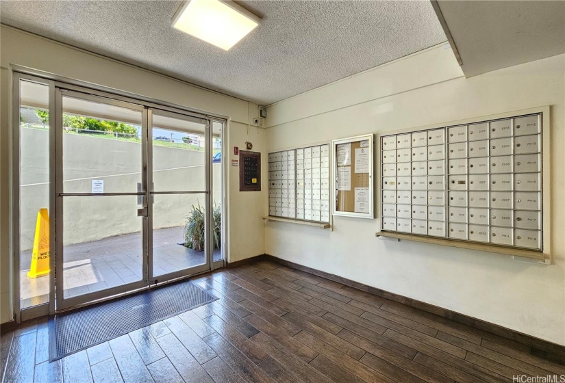 Lobby and mail room