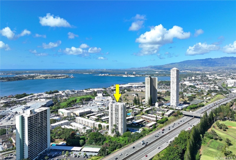 Aerial View of the Building