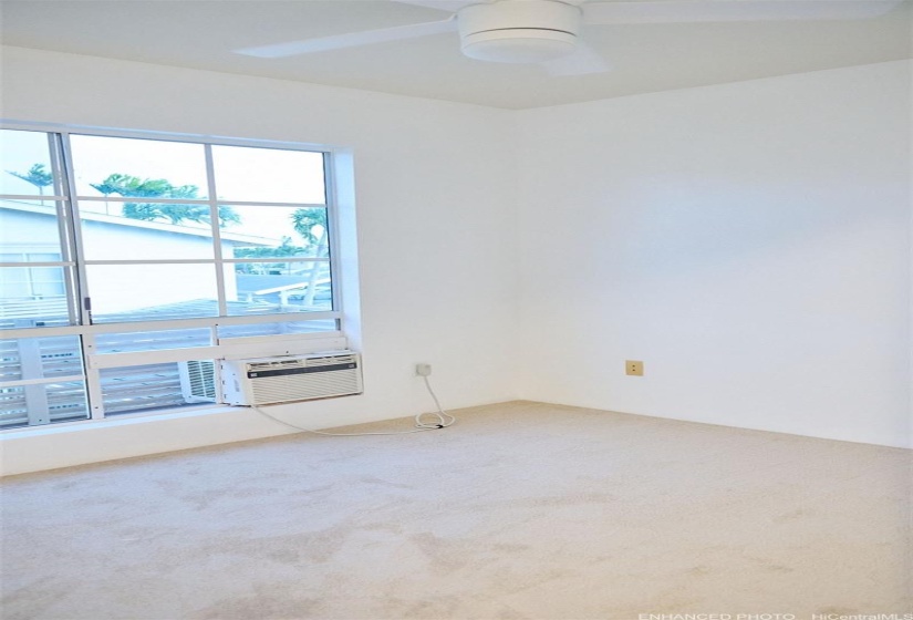 Enhanced Bedroom 2 -New Carpet, Paint, Fan