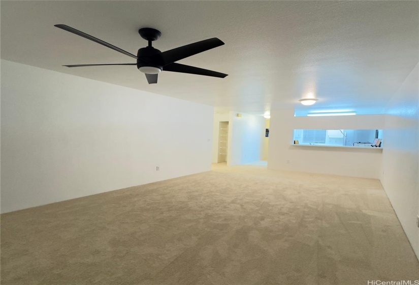Living and Dining Areas Showing Kitchen