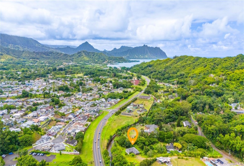 Step into Old Hawai‘i with over 35,500 square feet of serene country-zoned land.  Ehanced Photo
