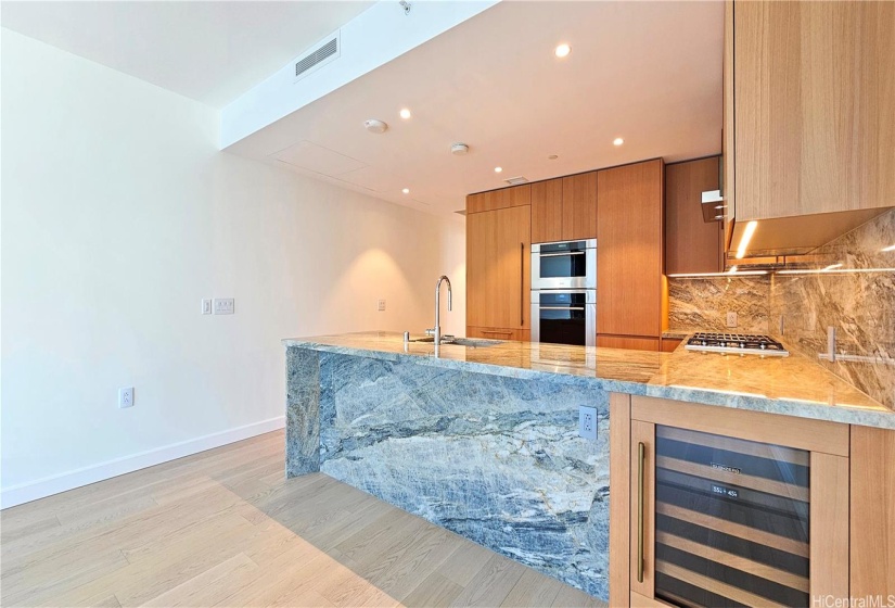State of the art kitchen with Wolf and Sub Zero appliances