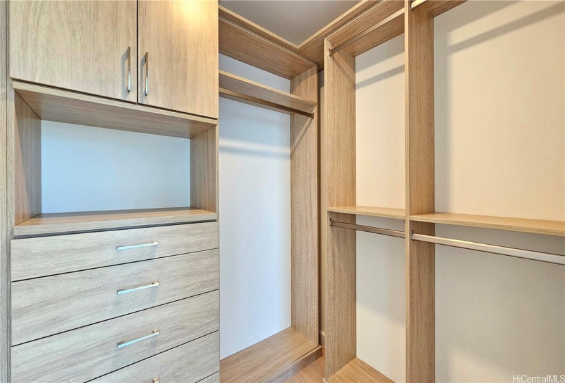Developer upgrade package to build out the walk in closet